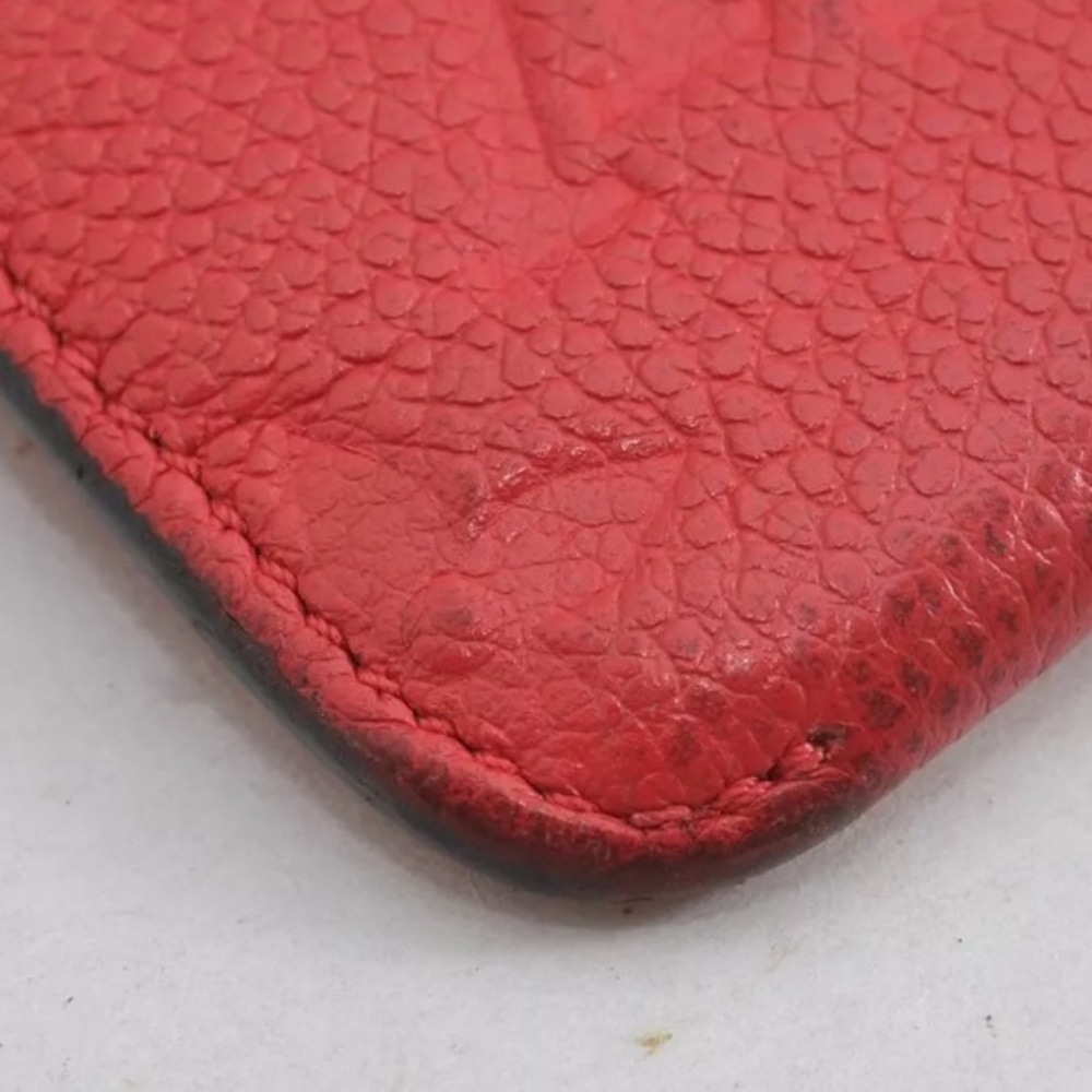 ♥️Louis Vuitton Red Monogram Empreinte Pochette Cles Coin Purse/Wallet |PRELOVED - Picture 7 of 16